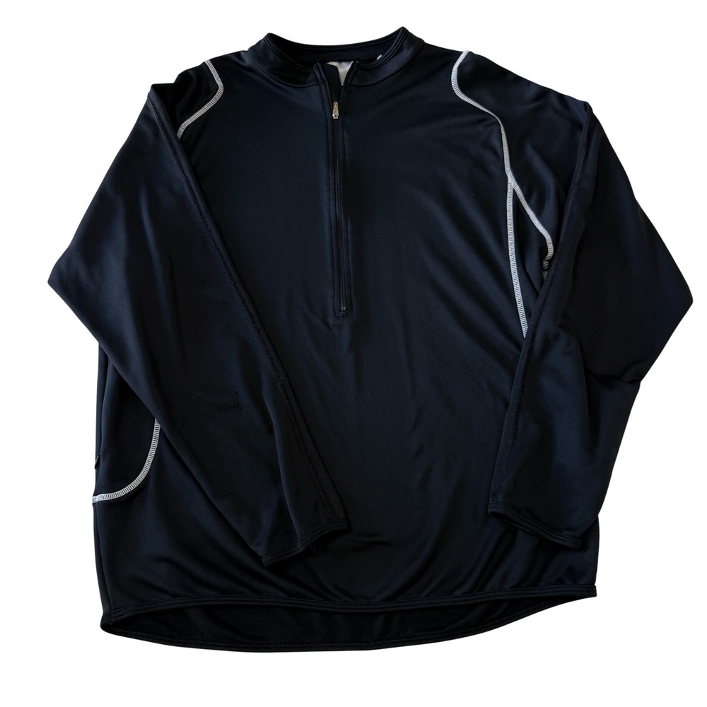 Zoot‎ Sports Mens 1/4 Zip Pullover Long Sleeve Performance Top Black